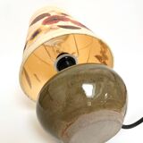 Lampe vintage fleurs séchées – France, années 70