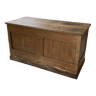 Central island trading counter in walnut