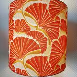 Vintage green ceramic lamp with custom shade