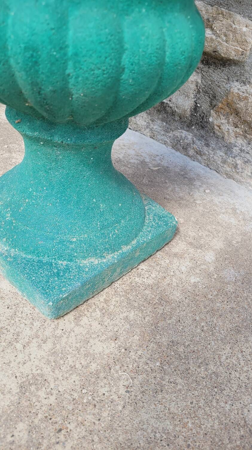 Pair of Medici Vases in old reconstituted stone 1950s