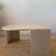 Table basse en travertin vintage