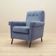 Blue armchair, Italian design, 1970s, production: Italy