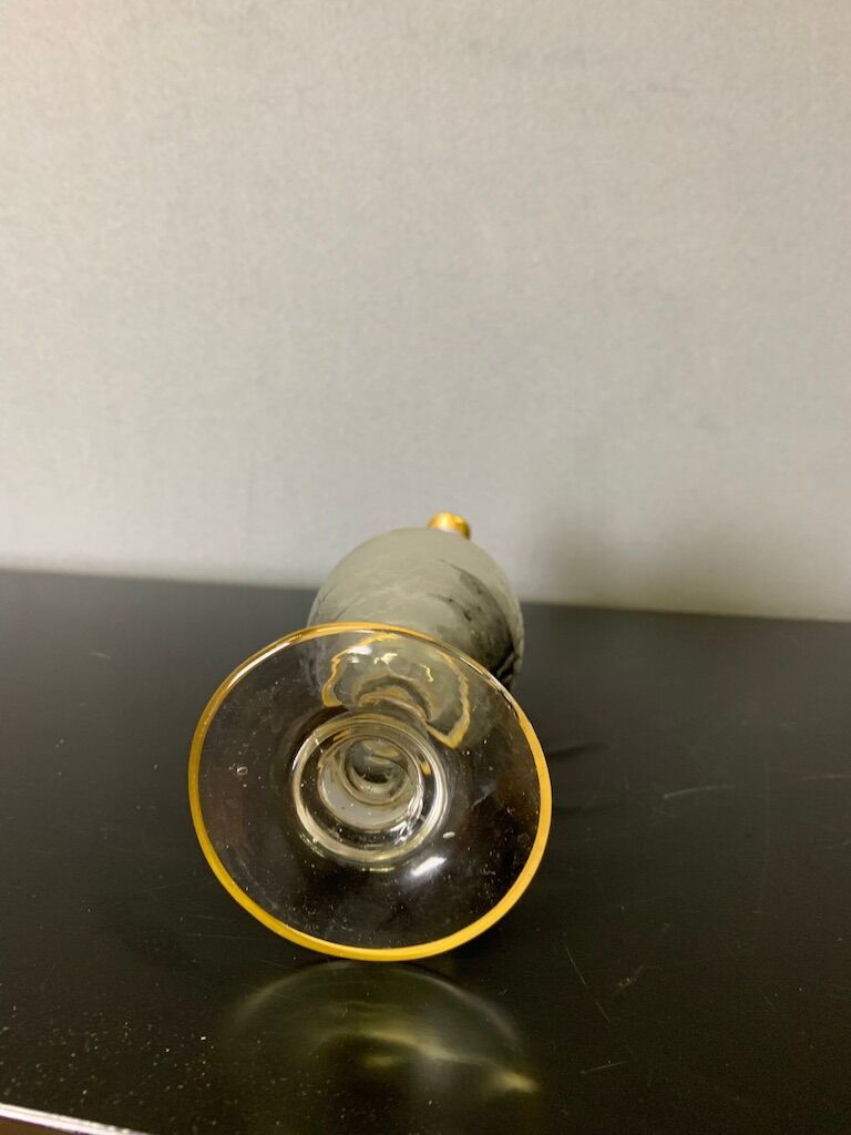 Soliflore Vase with Autumn Decoration In Grisaille circa 1900