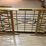 Vintage pull-out beds with cross-beams