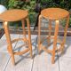 Pair of high Scandinavian/vintage style stools 60s-70s