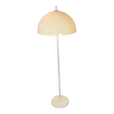 Lampadaire vintage moderniste en forme de champignon blanc de l'ère spatiale de Dijkstra Lampen, années 1970