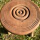 Wooden tripod stool with ball legs