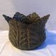 Cache pot plants metal shape petals flowers decoration vintage garden decoration