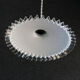 Opaline suspension pleated edges delivered with new-socket cable and old claw