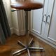 Tabouret d'usine cuir vintage industriel, designer kor