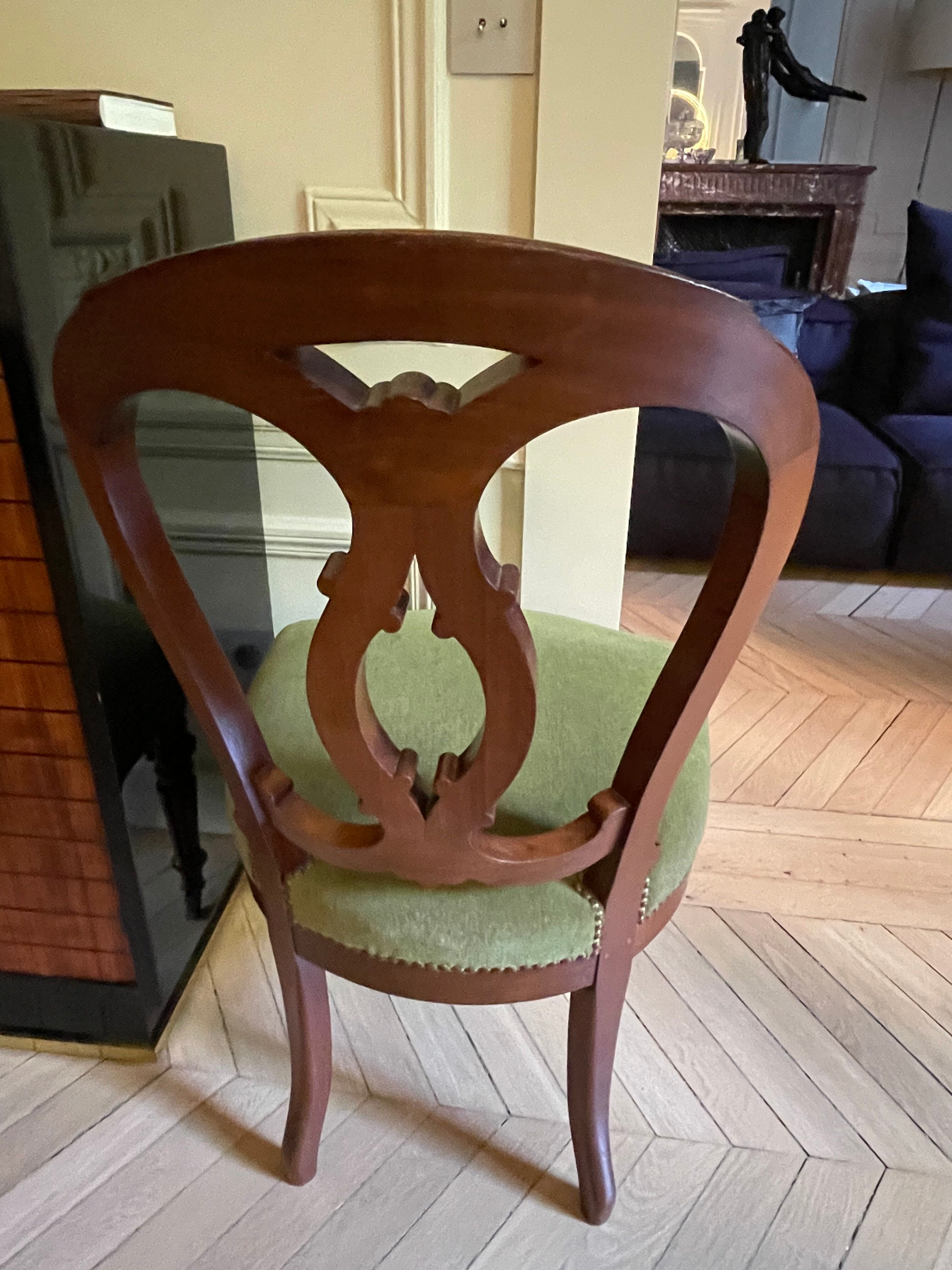 2 chairs Louis Philippe