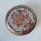 Stoneware empty pocket bowl with stylized floral decoration
