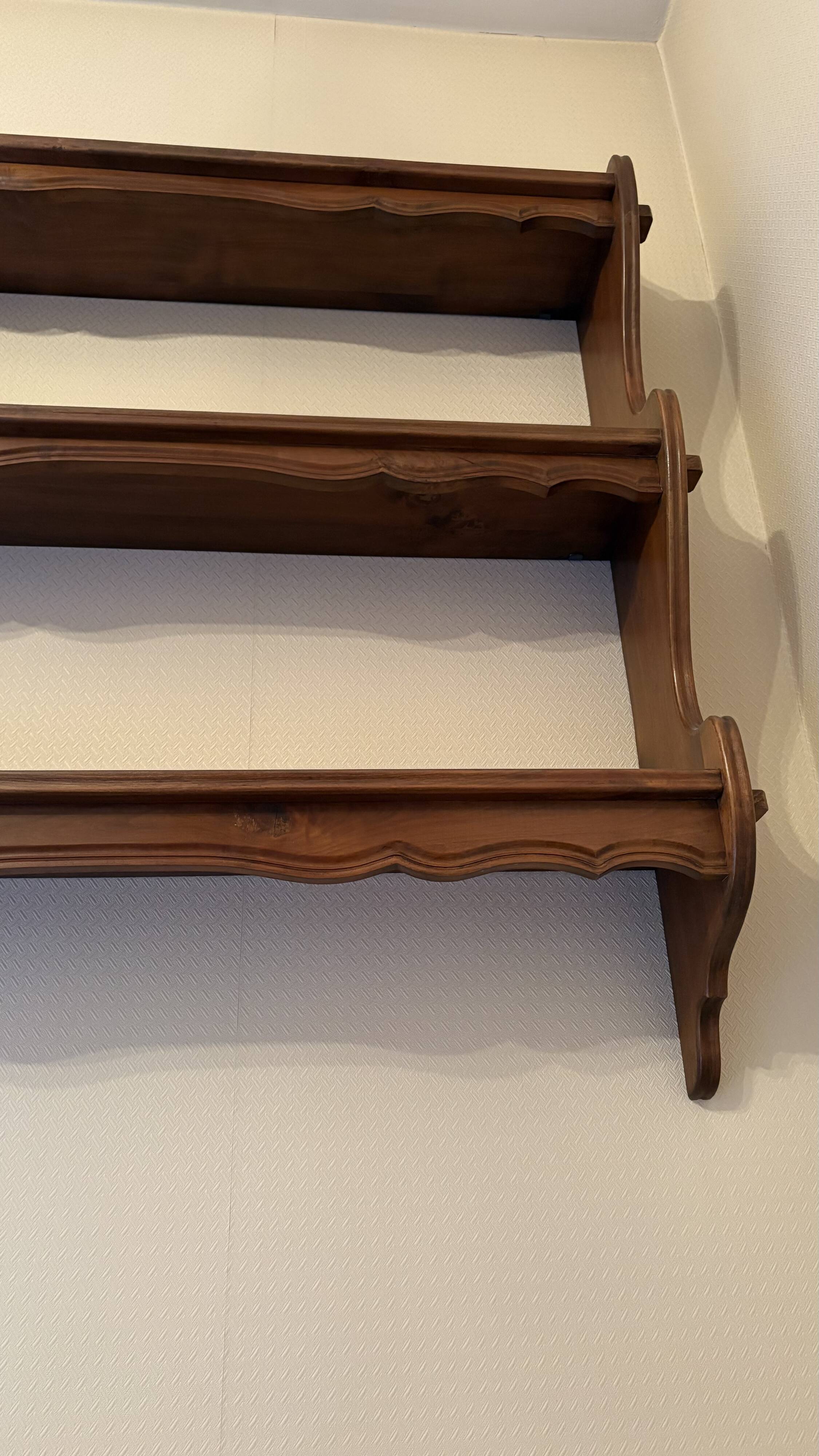 Wooden wall shelf