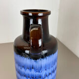Large Pottery Fat Lava Multi-Color Floor Vase 408-40 Made by Scheurich, 1970s