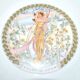 Limoges lot assiettes en porcelaine collection Mucha les heures du jour femme art nouveau