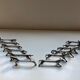 Silver metal animal knife door art nouveau style Sandoz