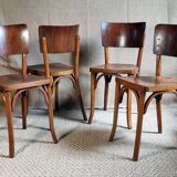 4 Baumann bistro chairs from the 1930s