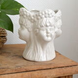 Anthropomorphic 4-face pot cover