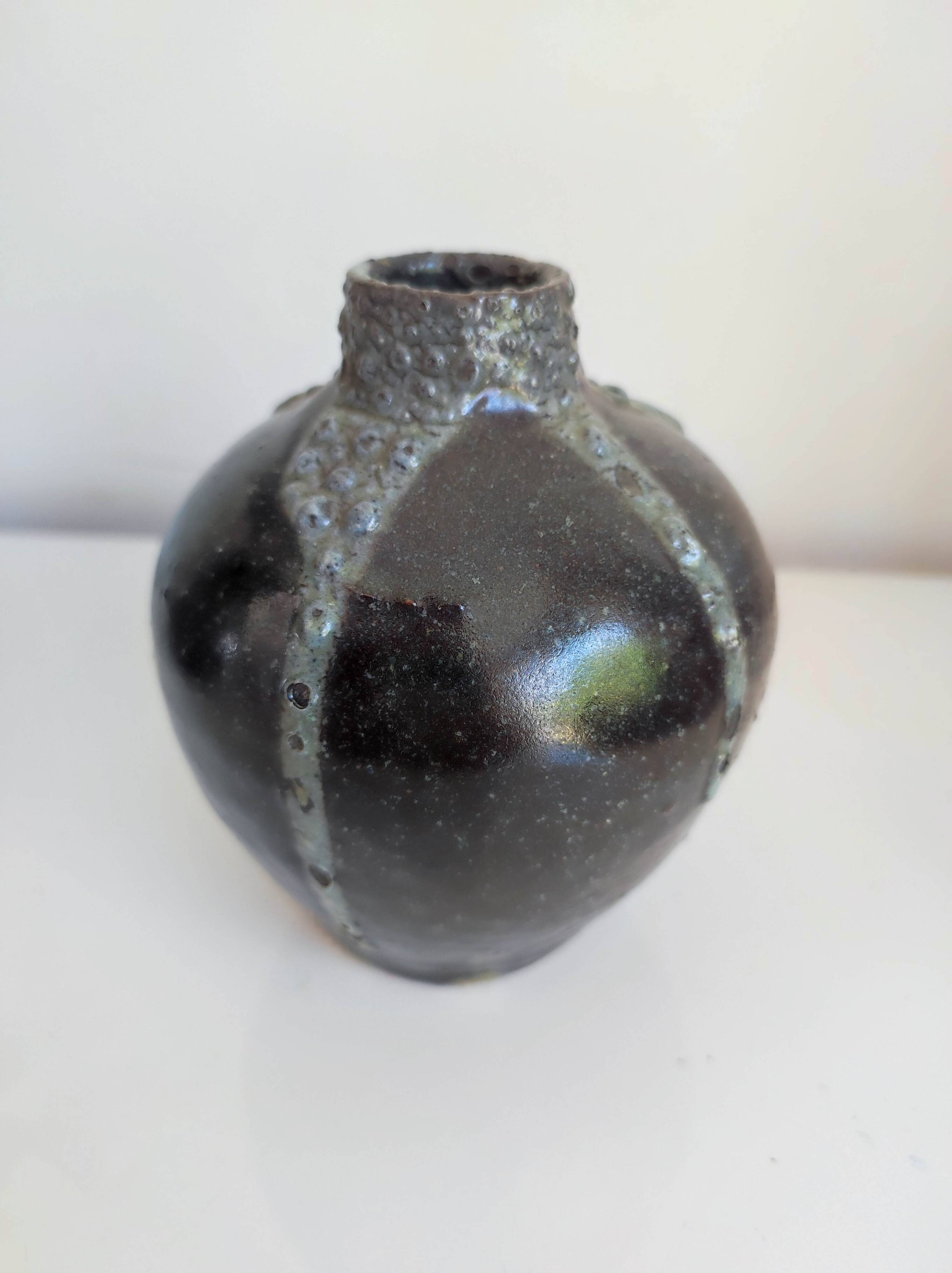 Eugène Lion stoneware vase