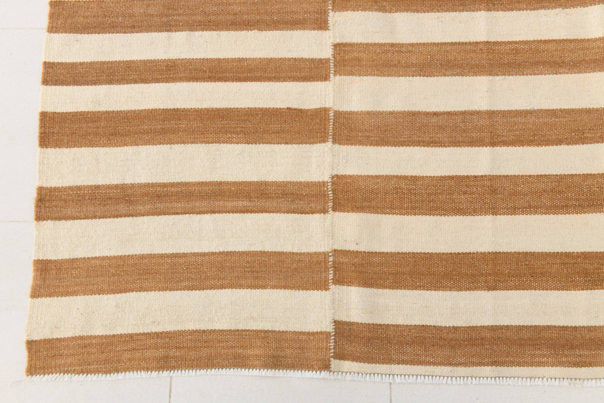 8x10 Beige & Bronze Contemporary Kilim Rug, 229x311Cm SK 35061