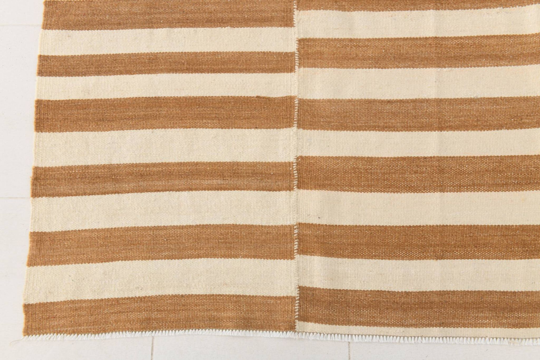 8x10 Beige & Bronze Contemporary Kilim Rug, 229x311Cm SK 35061
