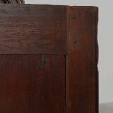 French 16th Century Antique oak hand carved wardrobe