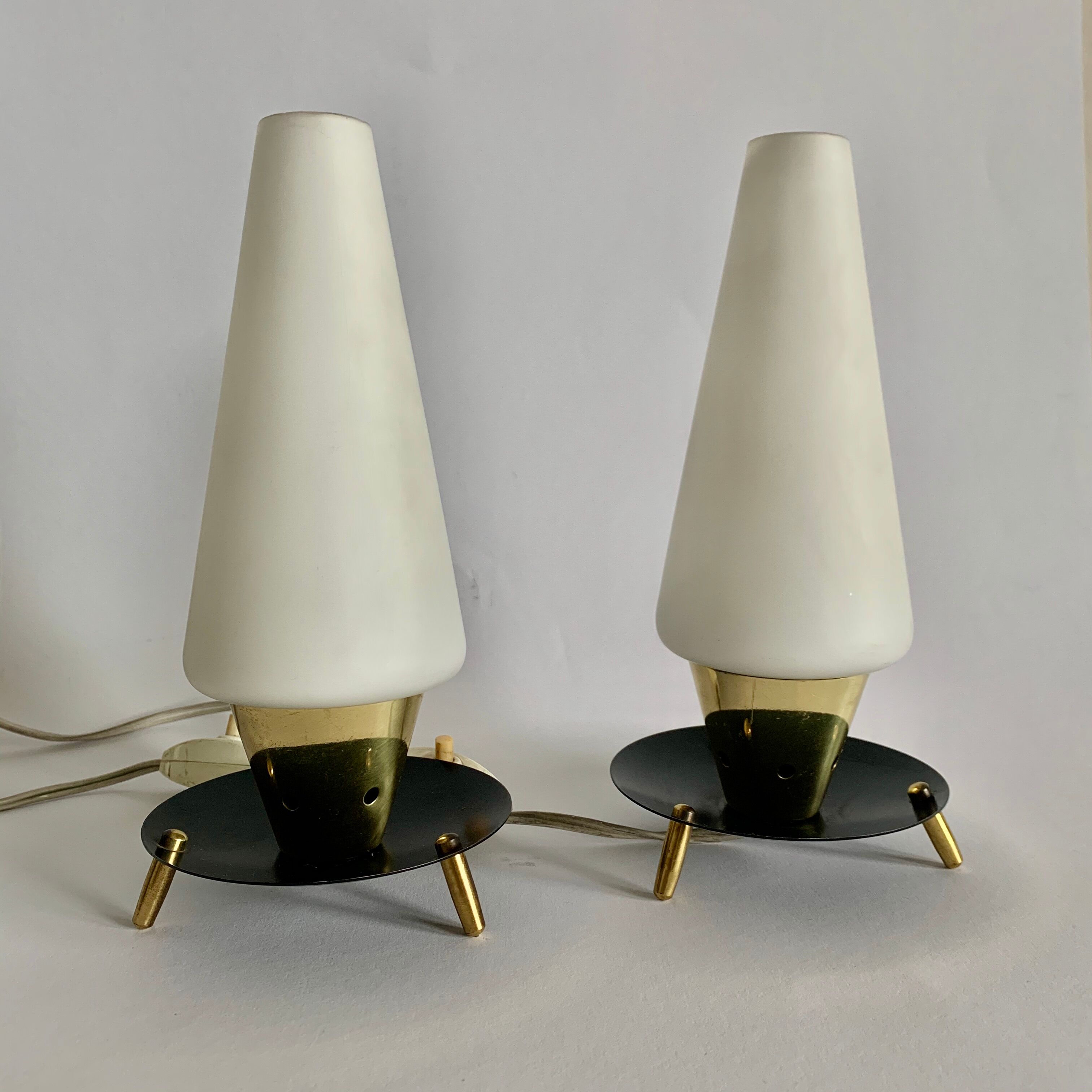 Pair of Bedside Lamps, 1960s