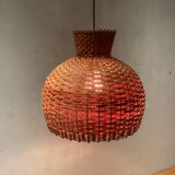Rottan wicker  hanging lamp 1960 model