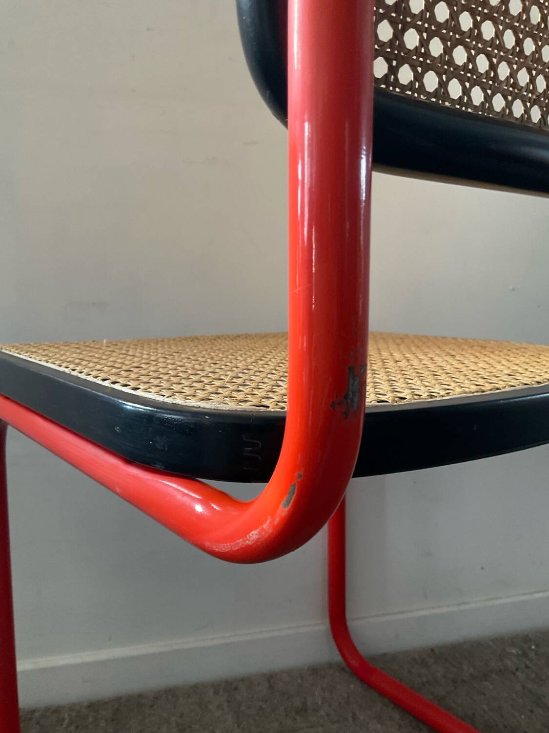 Vintage Cesca B32 chair in the style of Marcel Breuer