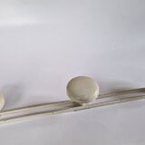 White metal wall coat rack, 1970