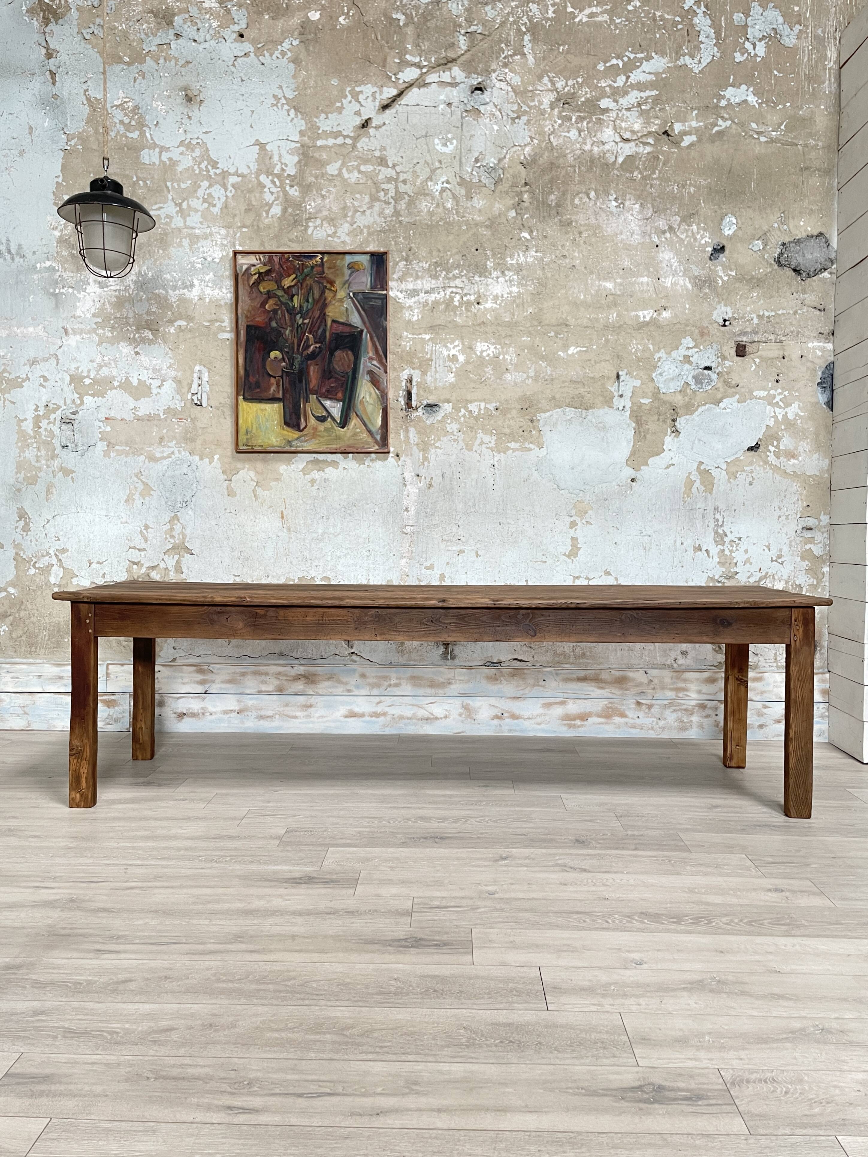 Vintage solid fir farm table.