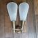 Double candle wall light