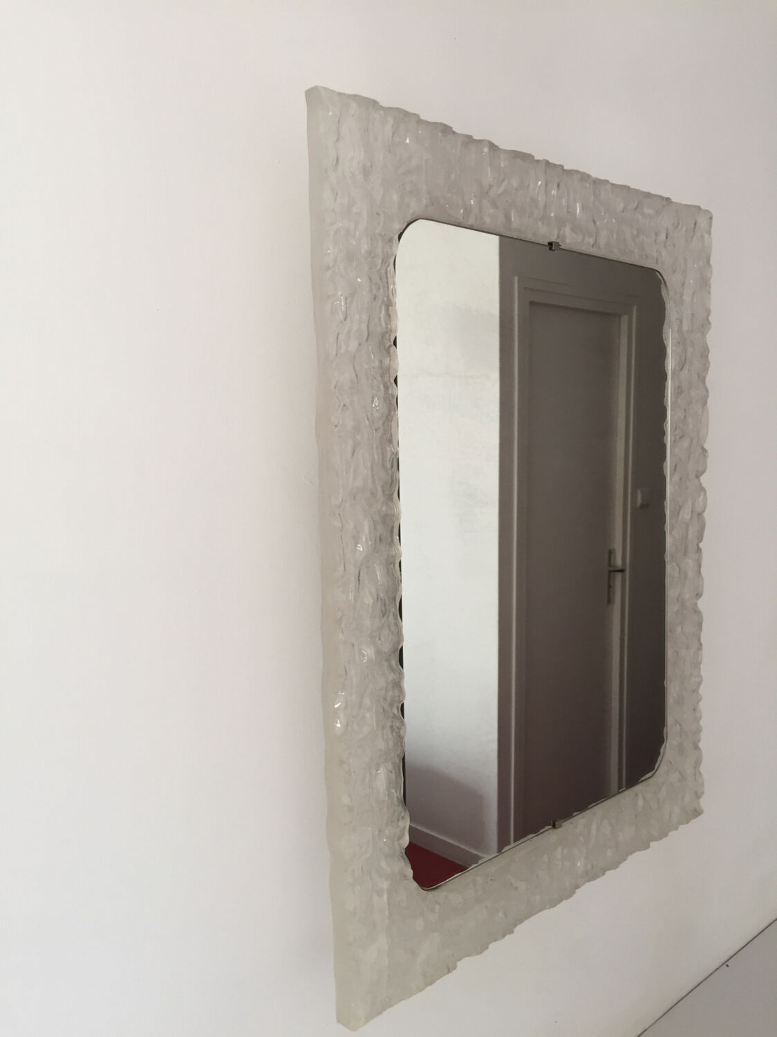 Vintage retro illuminated mirror