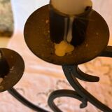 Metal heart candle holder 5 candles