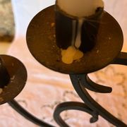 Metal heart candle holder 5 candles