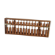 Vintage abacus made of light wood.