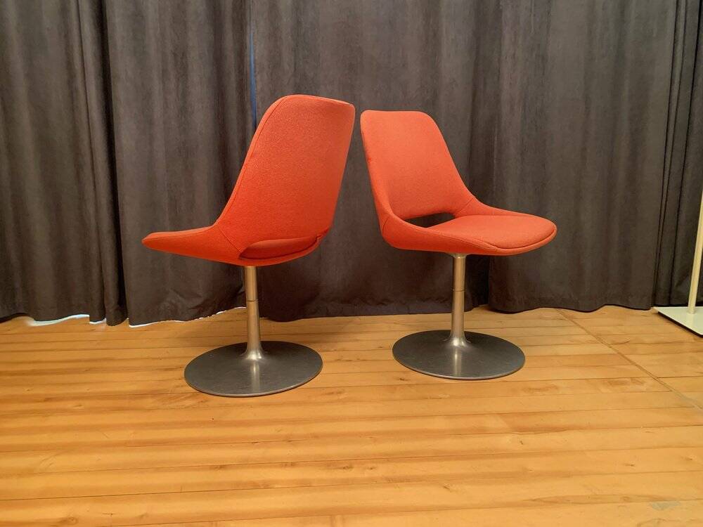 Set of Finnish Polaris swivel chairs by Eero Aarnio for Asko Export, 1970s