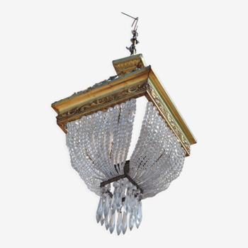 Art deco chandelier with tassels