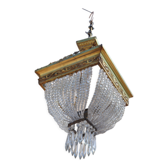 Art deco chandelier with tassels