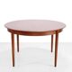 Vintage Danish design teak round dining table