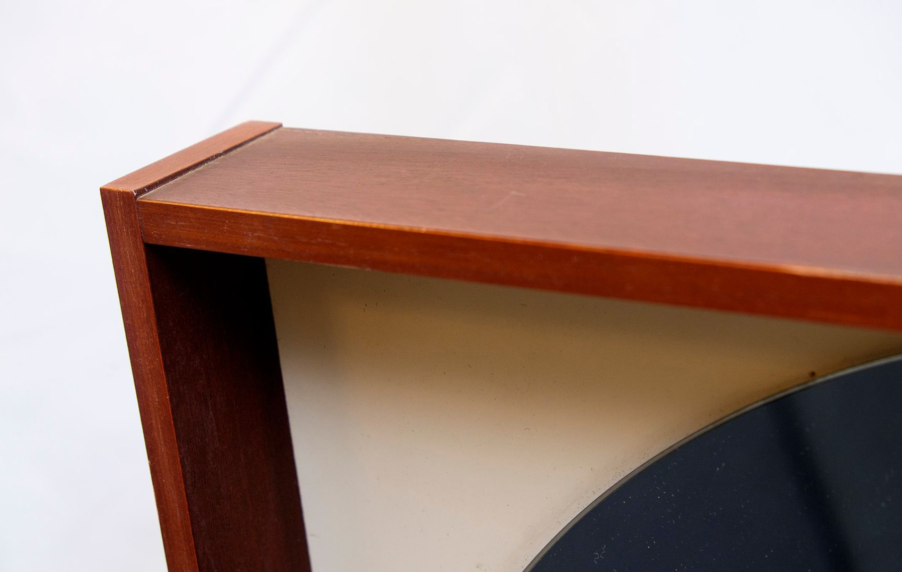 Vintage mahogany mirror 1970s 65x65cm