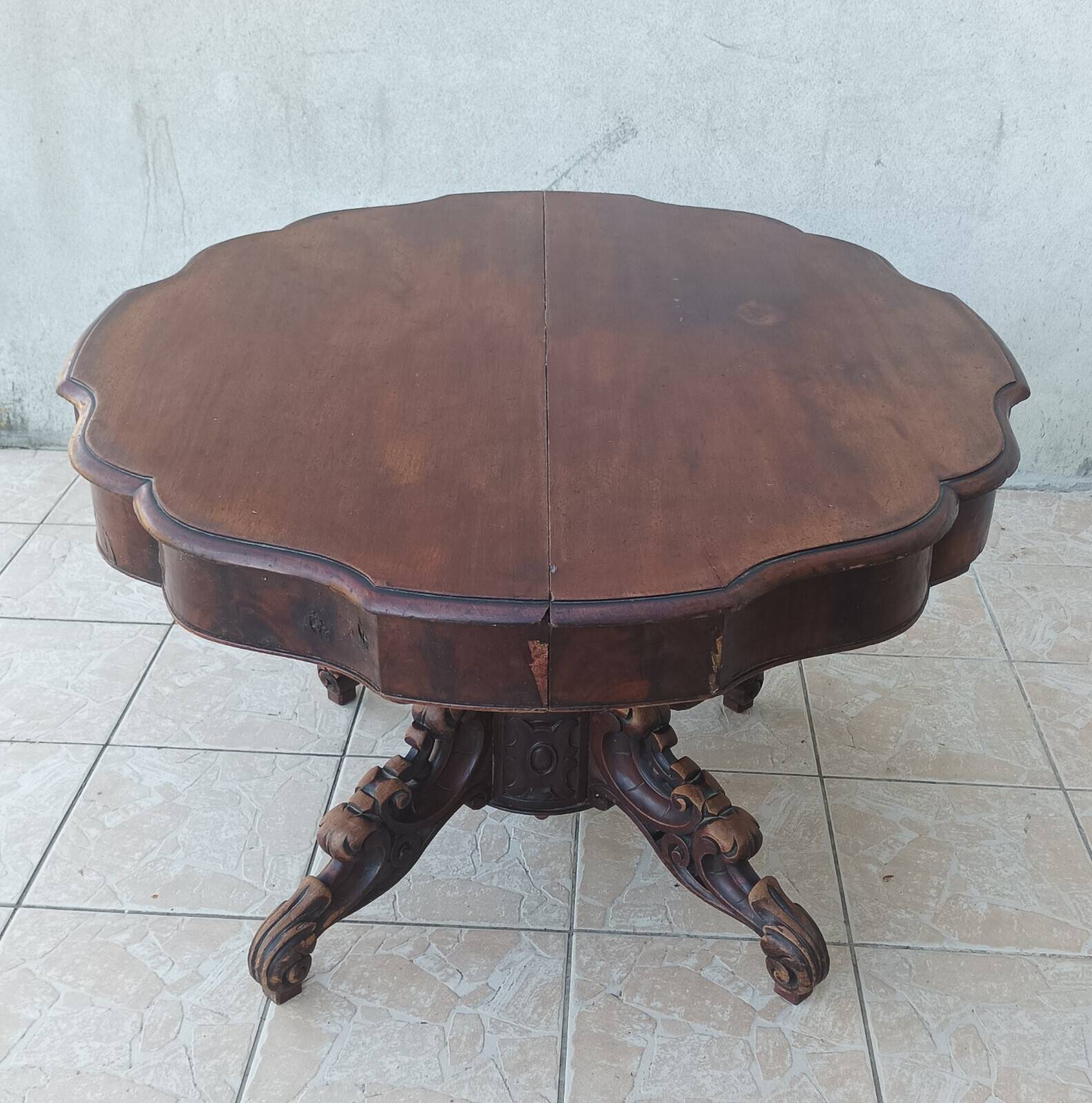 Table style anglais en acajou 19ème