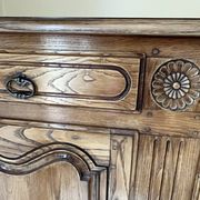 Oak sideboard with 3 doors stamped René Trotel