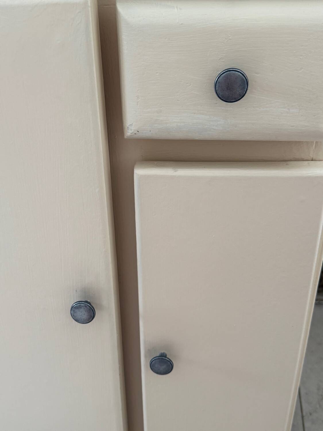 Small 50s kitchen sideboard, vintage kitchen furniture.