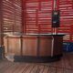 1950s bar in oak and Formica
