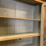 Solid oak school display case