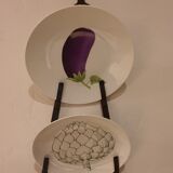 9 plates Le Chambrelain porcelain