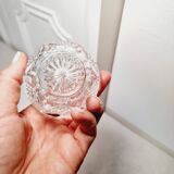 2 French cut crystal candlesticks D Arques with label