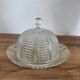 Vintage glass cloche and plate
