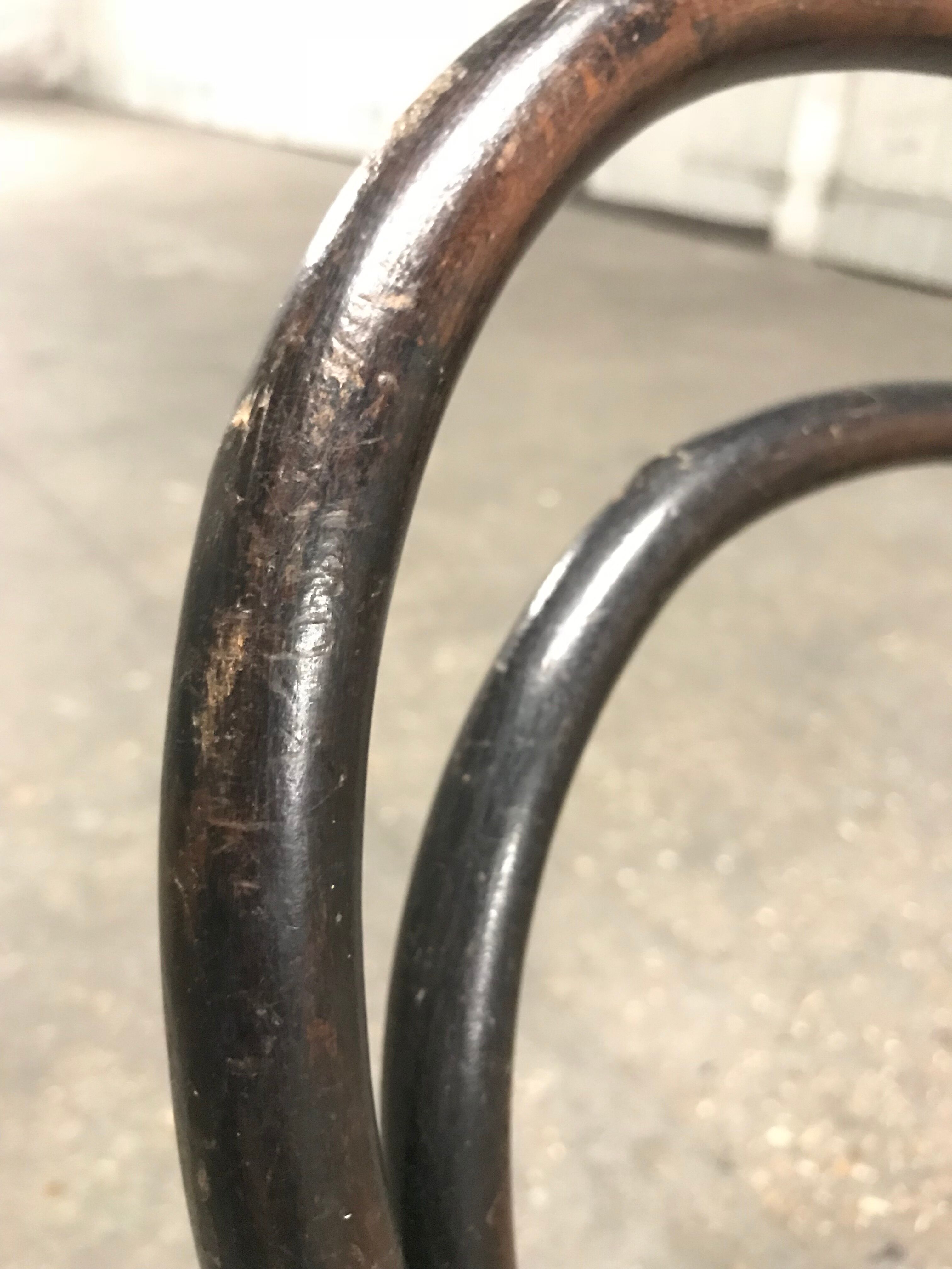 Tuna kid's chair and vintage black wood caning